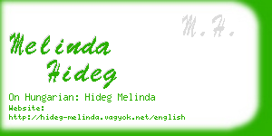 melinda hideg business card